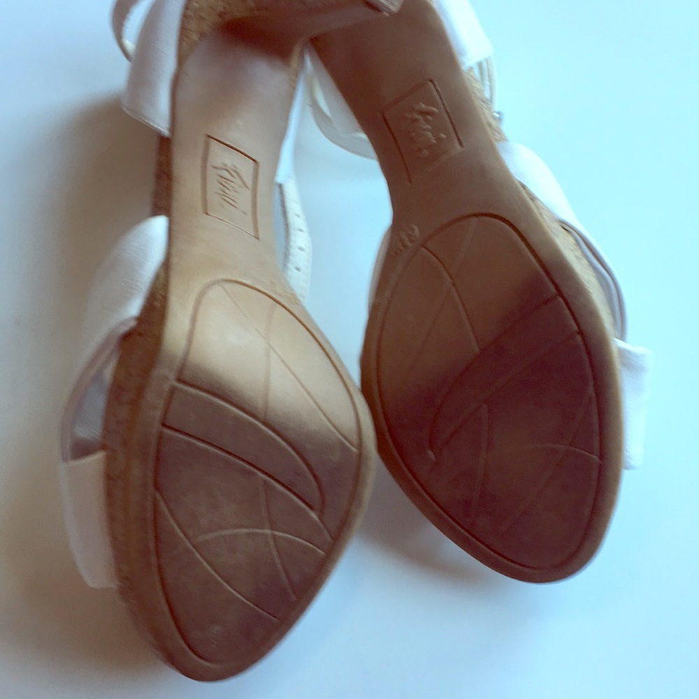 White heel cork sandals - Picture 3 of 3